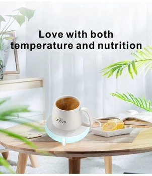

Milk Coffee Beverage Heater Mixer Thermostat For Baby Kids Feeding Supply Smart Magnetic Stirrer USB Heating Mixing Cup Pad Mat