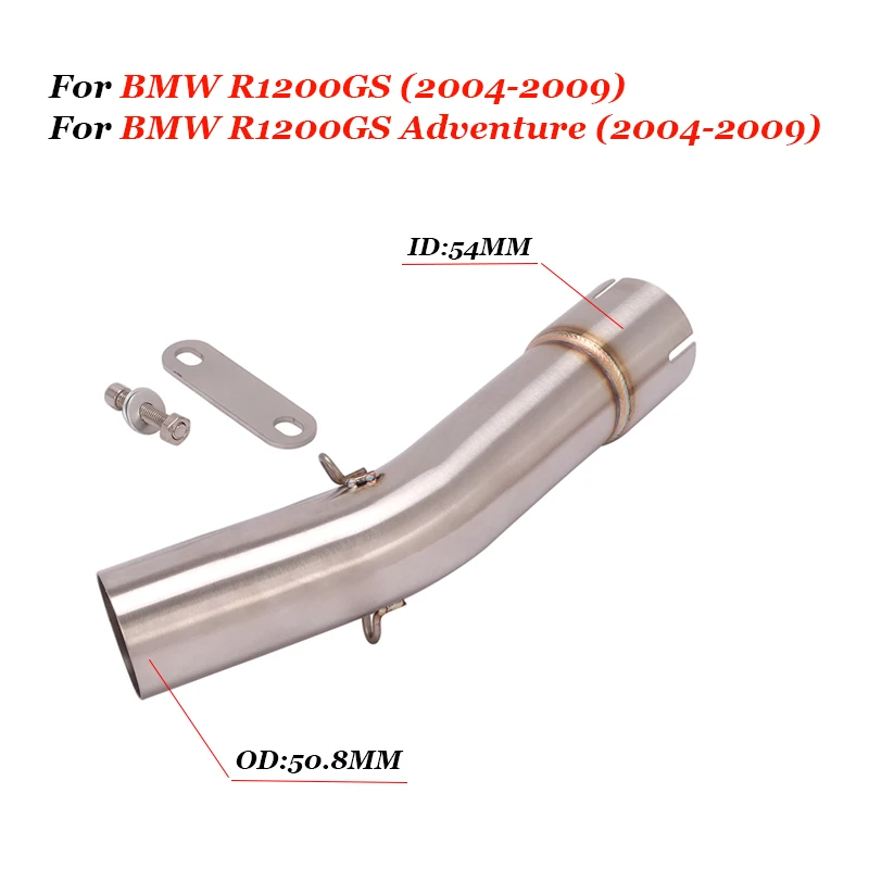 Motorcycle Stainless Steel Middle Link Pipe Exhaust System for BMW