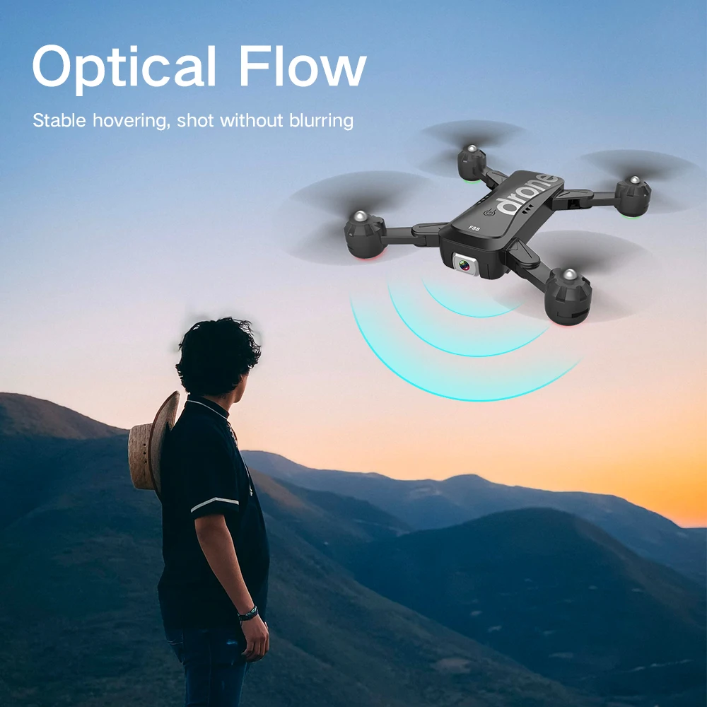 

F88 quadcopter camera switch 4k high-definition aerial photography optical flow positioning foldable long battery life