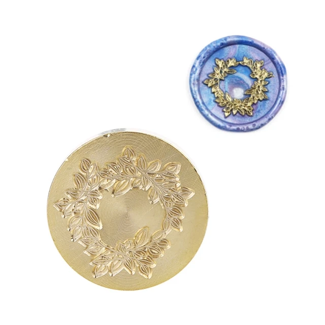 Retro Sealing Wax Seal Golden Lacquer Seal Head for Invitations Cards Letters Envelopes Wine Packages Gift Wrapping 2