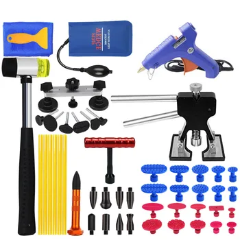 

PDR Tools DIY Car Body Paintless Dent Repair Tool Set Dent Puller Reverse Hammer Sucker Remover Lifter for Remove Dent Hail