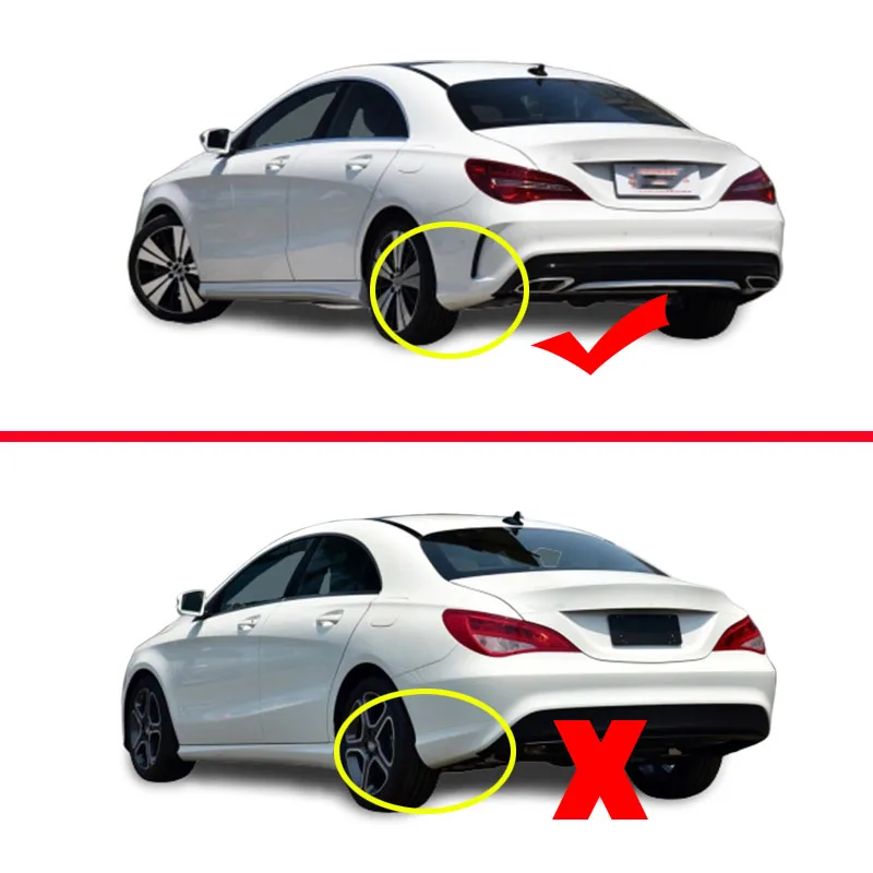 Брызговики для Benz CLA W117 крыло брызговиков CLA180 cla200 cla220 CLA260 брызговик защитные крылья автомобильные аксессуары 4 шт - Цвет: Оранжевый