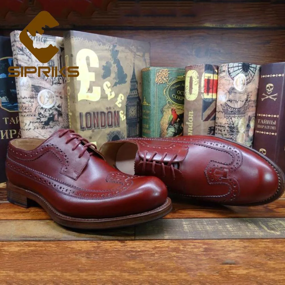 mens red brogue shoes