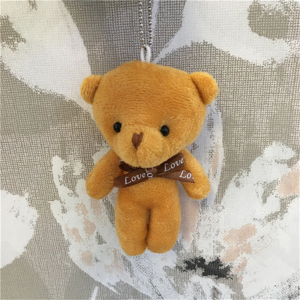 100PCS 9CM Small Stuffed Bear Toy , Bouquet Accessories Plush Toybear