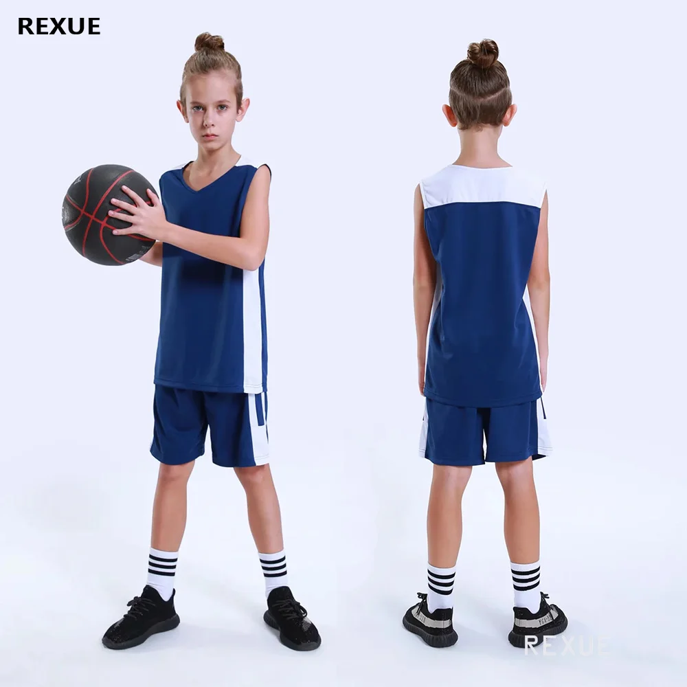 Детский баскетбольный комплект из Джерси для мальчиков и девочек баскетбольные