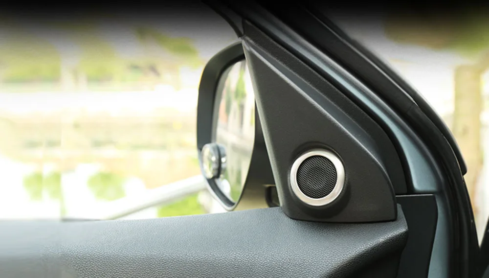 2 шт. Регулировка динамиков звука двери автомобиля кольцо для Mitsubishi ASX Outlander PEUGEOT 4008 CITROEN C4 AIRCROSS 2012- аксессуары