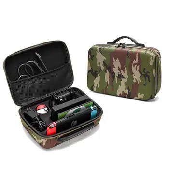 

Portable Hard Shell Protective Storage Carrying Camouflage Bag Case Big Capacity Case Cover Zipper Protective Shell For Nintend