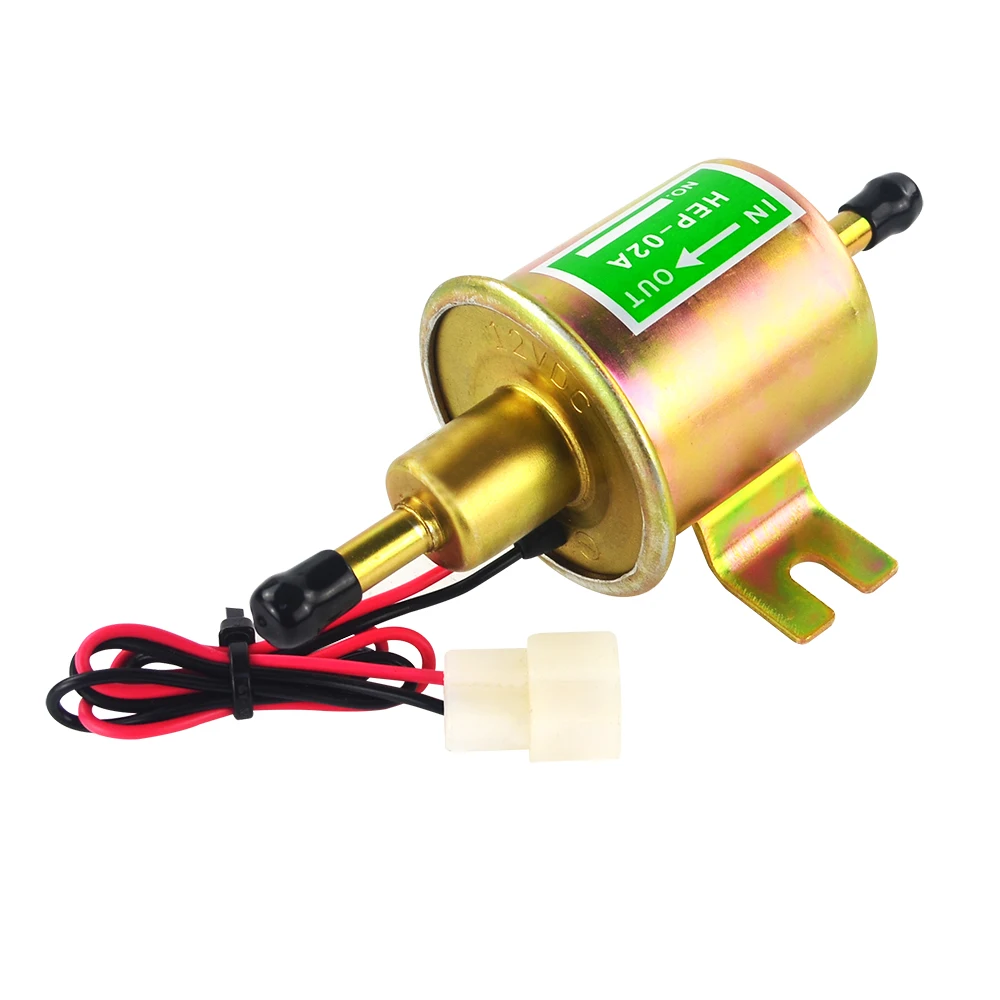 Tanie 12V 24V elektryczna pompa paliwa niskie ciśnienie Bolt Fixing Wire Diesel benzyna HEP 02A dla samochodów gaźnik motocykl ATV