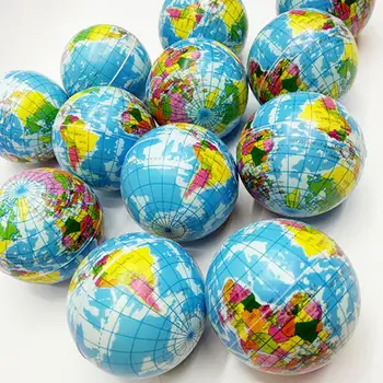 

Funny Earth World Map Globe Stress Relief Squeeze Hand Therapy Bouncy Ball Toy