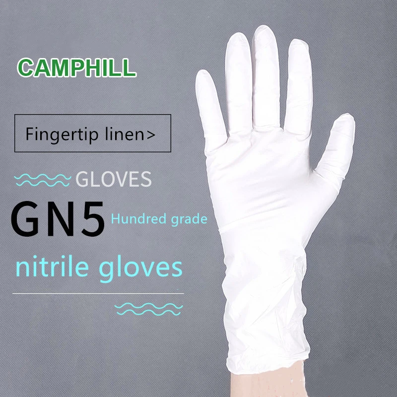 Настоящие оптовые одноразовые латексные перчатки GN3/GN5/GL5 без порошка чистые Промышленные Резиновые утолщенные очищающие перчатки