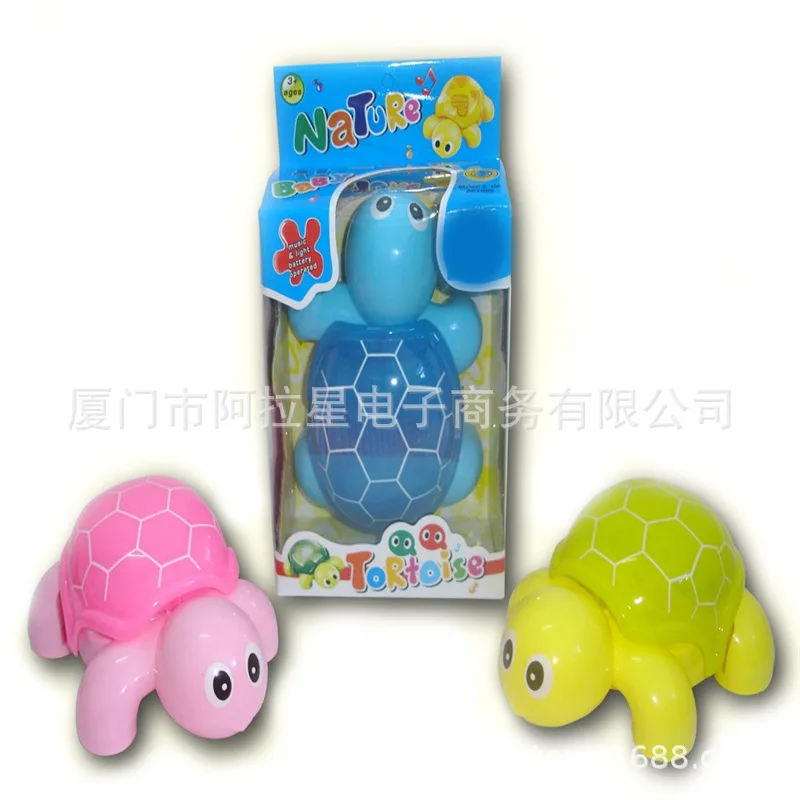 

CHILDREN'S Toy Little Turtle Electric Universal Cartoon QQ Turtle Children'S Educational Toy with Light And Music QQ Turtle