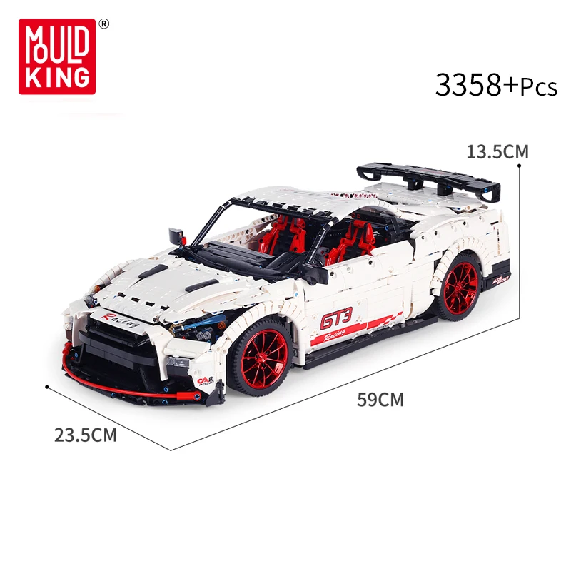 Technic серия Moc нисмо Ниссан GTR GT3 Модель Строительный блок Супер спортивный