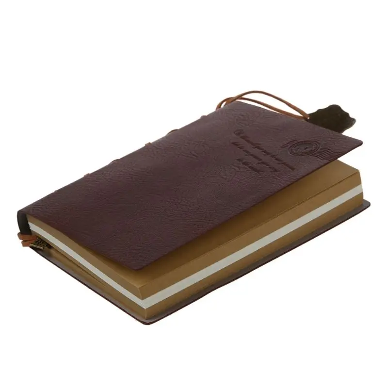 

Delicate Cool Classic Vintage Leather Bound Blank Pages Journal Diary Notebook