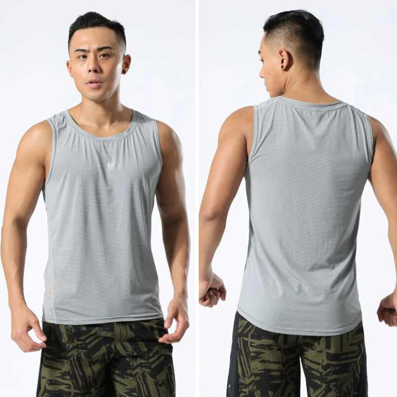Sports Shirt Men Gym Training T Shirt Men Sleeveless Top Men Singlets