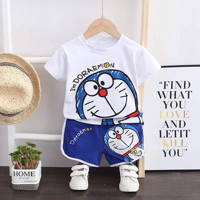 Summer Baby Boy Girl Cartoon Clothes Outfit Suit Cute Children Cotton 1 ...