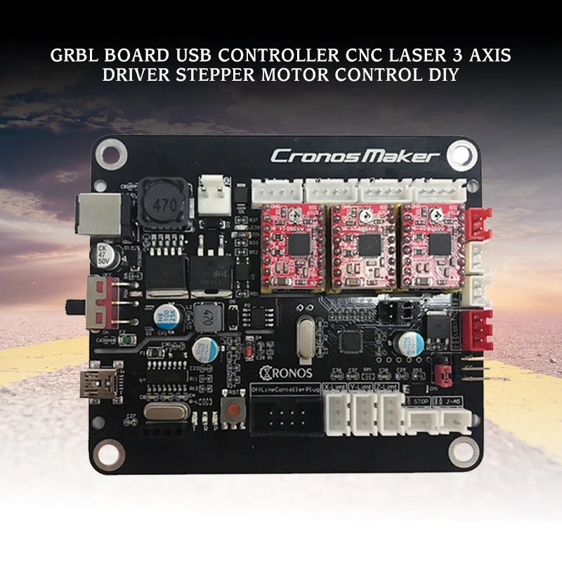 2019 New Usb Controller TTL PWM CNC Laser 3 Axis Driver Stepper Motor Control DIY CNC Machine Part