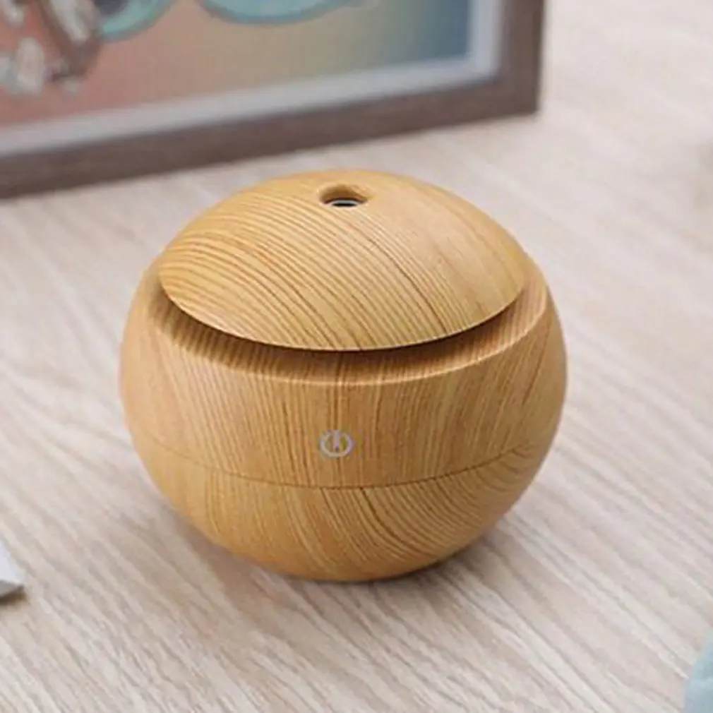 Многофункциональный увлажнитель воздуха с шариками под дерево, usb-счетчик воды, Автомобильный увлажнитель воздуха, Ночной светильник, бесшумный увлажнитель