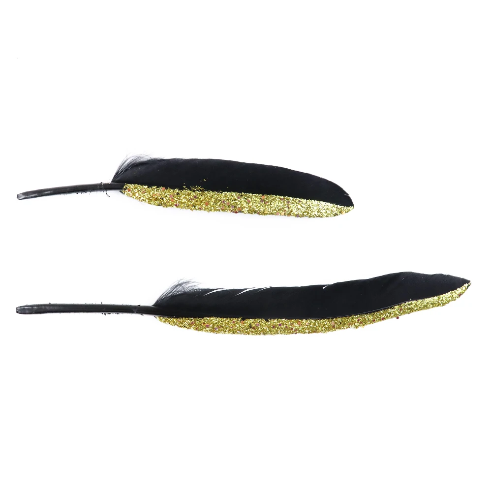 13-18cm 半边喷金葱粉黑色小直刀 (9)