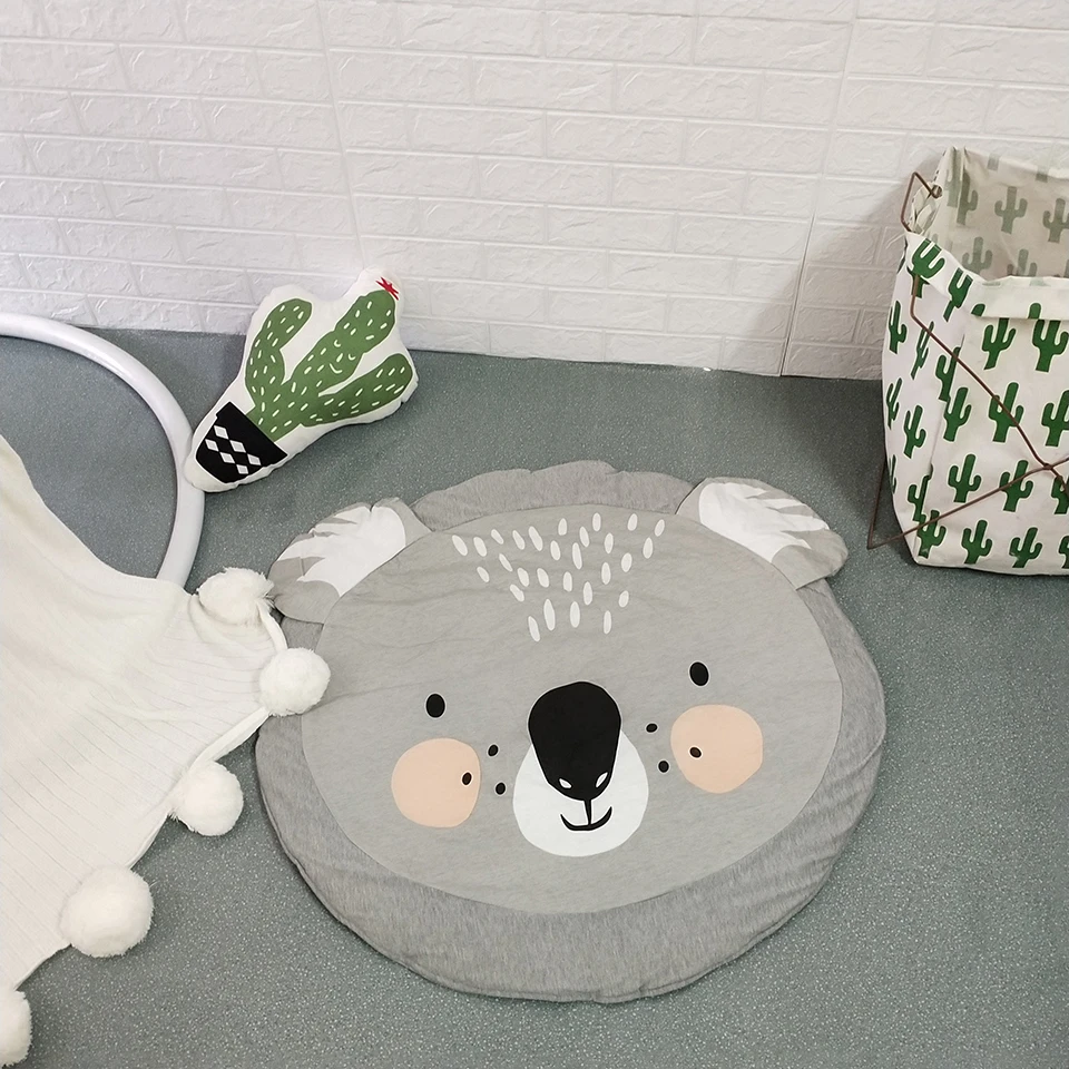 INS милые детские коврики для игр детский коврик ползания постельные