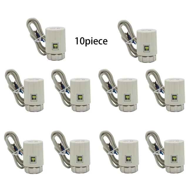 Manifold 230v ปกติเปิดตัวกระตุ้นความร้อนไฟฟ้าเทอร์โมอิเล็กทริกไดรฟ์มอเตอร์สําหรับ ufh เครื่องทําความร้อนใต้พื้น 1