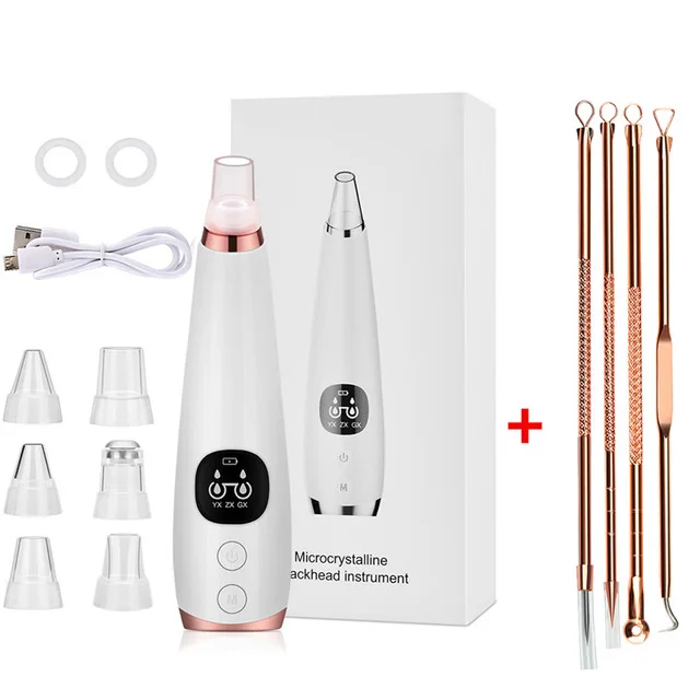 Electric Blackheads Pore Remover Face Nose Vaccum Deep Cleaning Blackheads Tools Facial Steamer