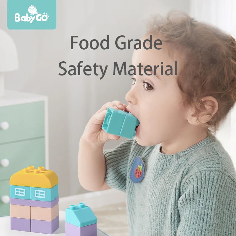 BabyGo 59 135 шт детские мягкие резиновые строительные блоки TPE материал большой