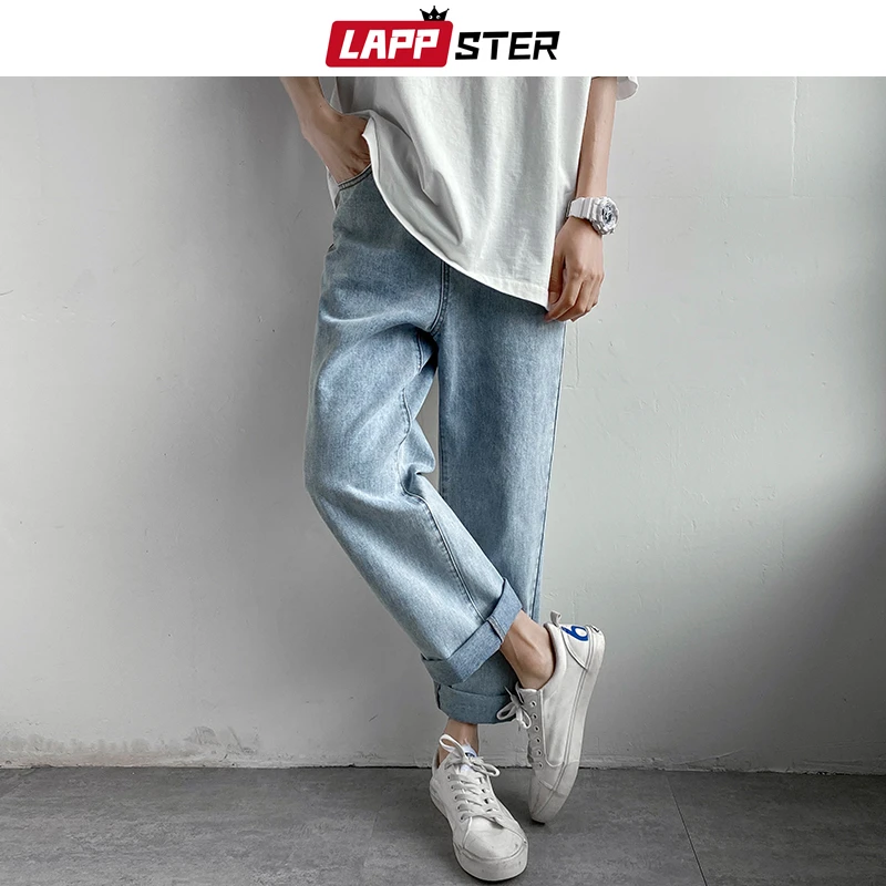 Lappster Summer Korean Fashions Harem Jeans Mens 21 Streetwear Vintage Blue Denim Pants Male Hip Hop Baggy Straight Jeans Jeans Aliexpress Lappster Summer Korean Fashions Harem Jeans Mens 21 Streetwear Vintage Blue Denim Pants Male Hip Hop Baggy Straight Jeans Jeans Aliexpress