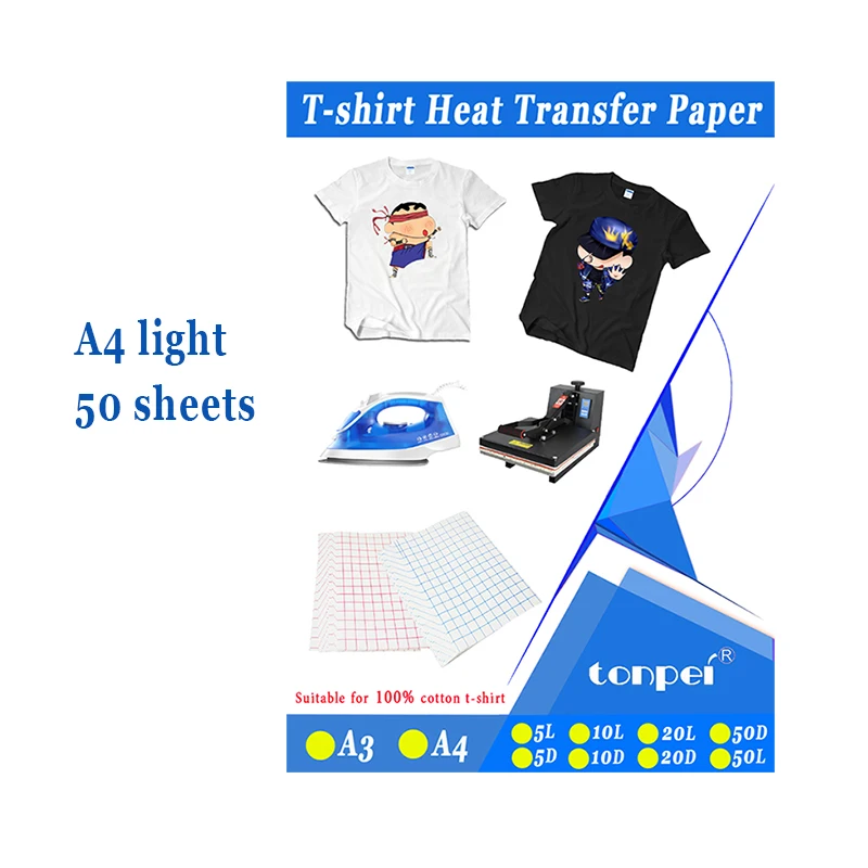 A3 Dark Color Cotton Cloth DIY Iron Heat Press Print Paper T-shirt Inkjet Sublimation  Printing Paper Thermal Transfer Paper - AliExpress