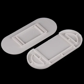 

1pc PP Self-Adhesive Desktop Socket Fixer Power Strip Holder Fixator Wall-Mounted Fixer 10*4*1cm