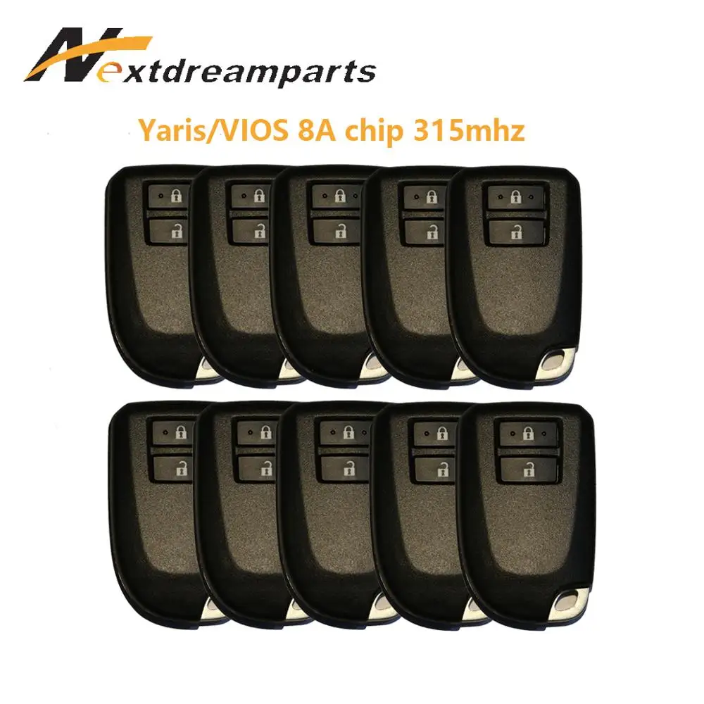 

Genuine Car Smart Key for Toyota Yaris VIOS 2 buttons 8A chip 315mhz