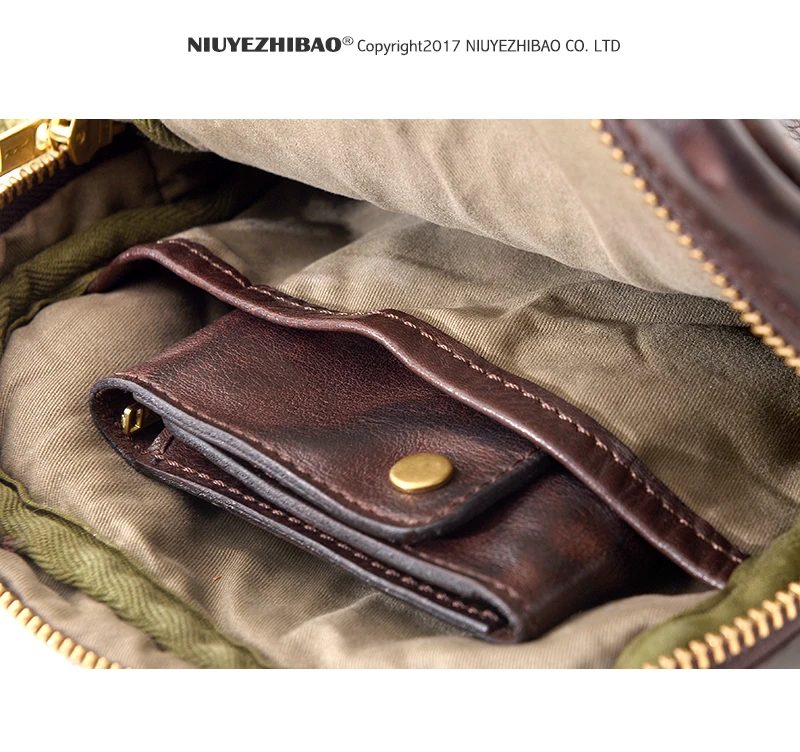 KACDYSI Original Retro Real Leather Small Men Messenger Bag Luxury High Quality Man Cross Shoulder Bag Fashion Classic Sling Bag