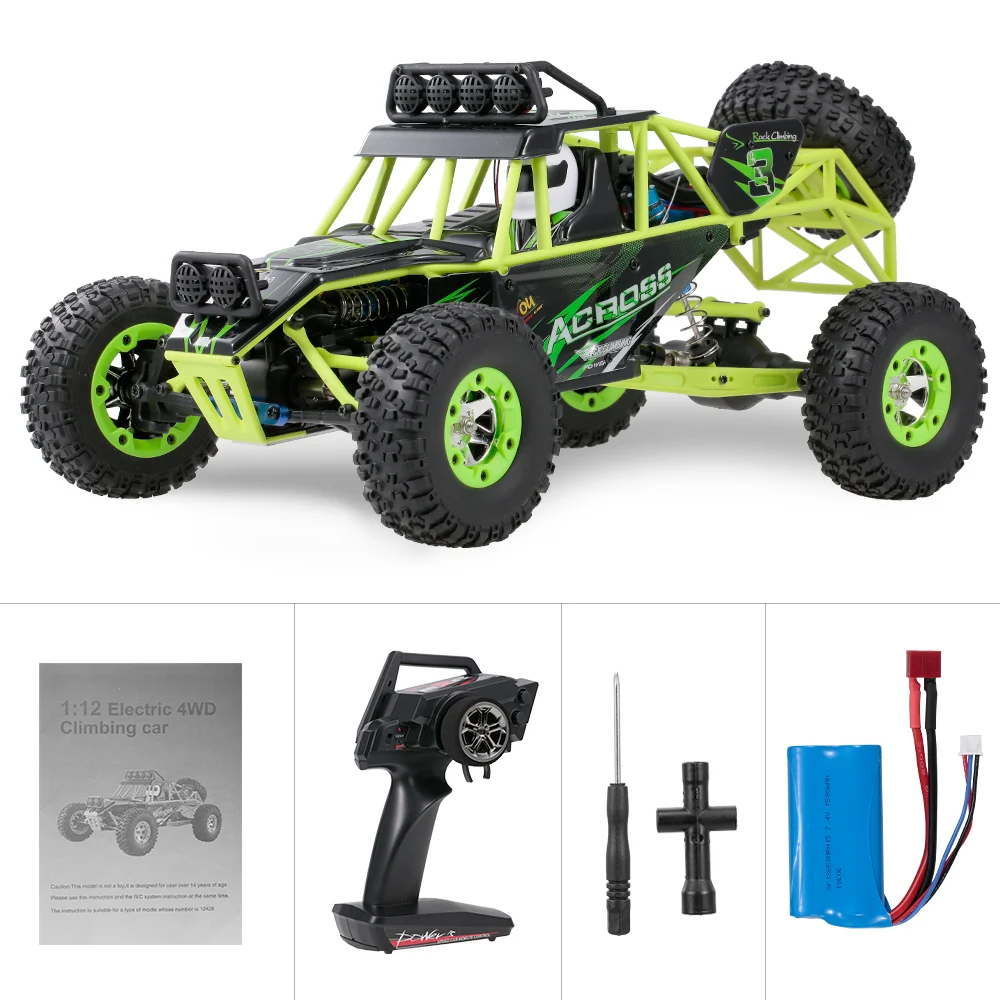 Wltoys 1/12 Радиоуправляемая машина для скалолазания 2 4G 4WD 50 км/ч высокоскоростная