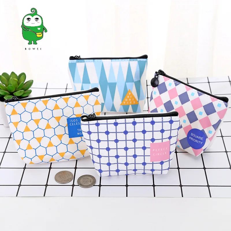 

Short Fabric Mini Children Wallet Coin Bag Creative Canvas Key Case Cartoon Cute Women's Purse