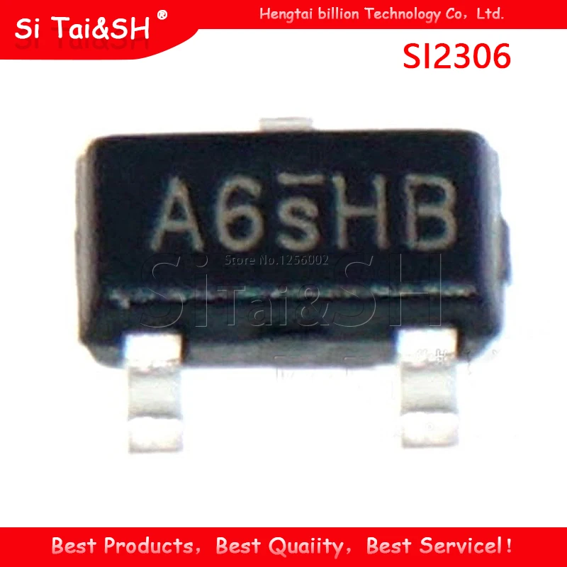 20 шт. транзистор SMD SOT-23 SI2306 A6SHB MOS трубный n-канальный | Электронные компоненты и