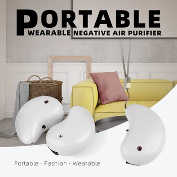 

Personal Travel Mini Portable Air Purifier Necklace Wearable Air Freshner Negative Ion Purifier for Both Kids and Adults