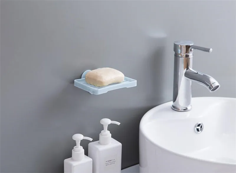 Bathrom пластиковый дренаж для мыла, коробка с держателем, крепкая присоска, мыльница для ванной комнаты, корзина для хранения, коробка 12*8,2 см