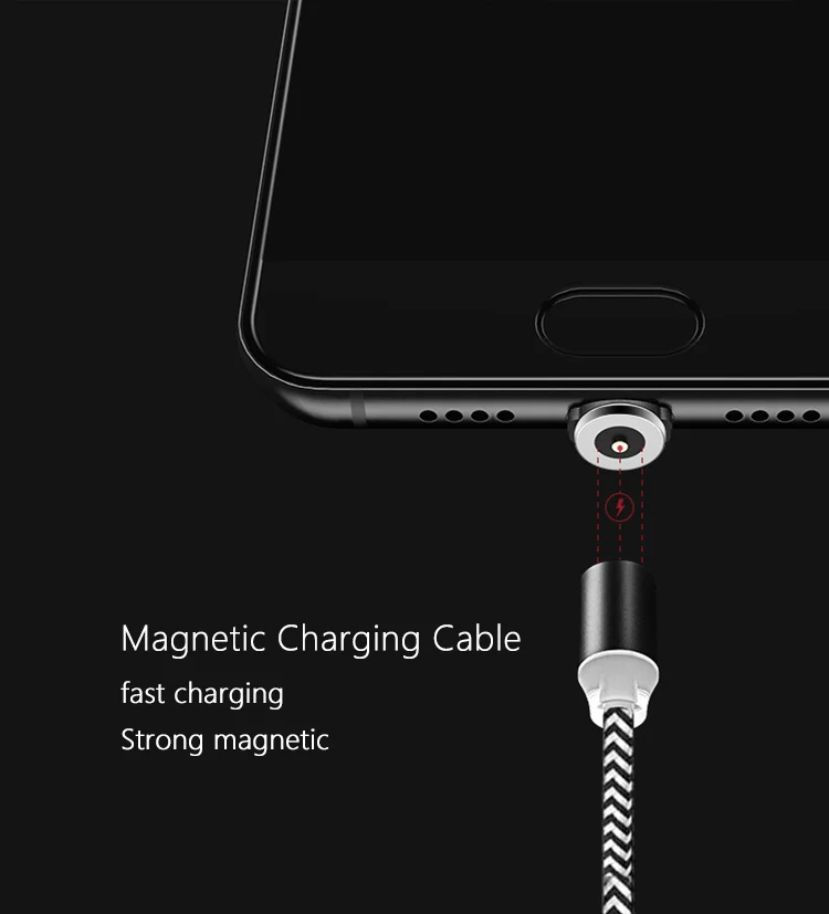 Магнитный USB 3 в 1 зарядный кабель для iphone Xs и type-C и Micro USB кабель с нейлоновой оплёткой для iphone huawei xiaomi fast chage
