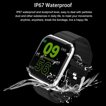 

116 pro Smart Bracelet Heart Rate Blood Pressure Waterproof Fitness Tracker Wristwatch Sport Watch Smart color screen bracelet