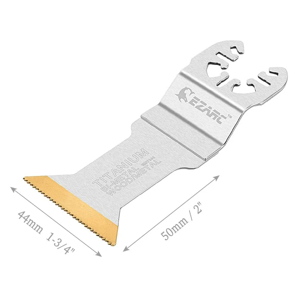 EZARC Titanium Oscillating Multitool Blades Power Cut Saw Blades for Wood, Metal and Hard Material, 3-Pack