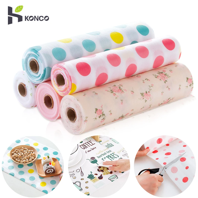 

Konco Reusable Drawer Mat Cabinet Liner Moisture-proof Waterproof Dust Proof Non-Slip Kitchen Tailorable Table Shelf Liner Pad