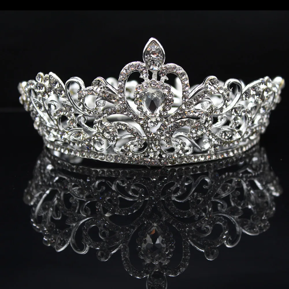 Тиара для невесты с кристаллами корона принцесса королева конкурс выпускной