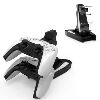 

PS5 Dual Controller Charger LED Charging Station Dock Stand USB Power Bracket For Playstation5 PS5 Gamepad Accessories