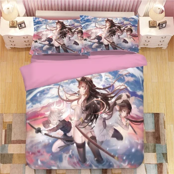 

Cartoon Anime Azur Lane 3D Printed Bed Linens Duvet Covers Pillowcases Comforter Bedding Sets Bedclothes Bedding Set 05