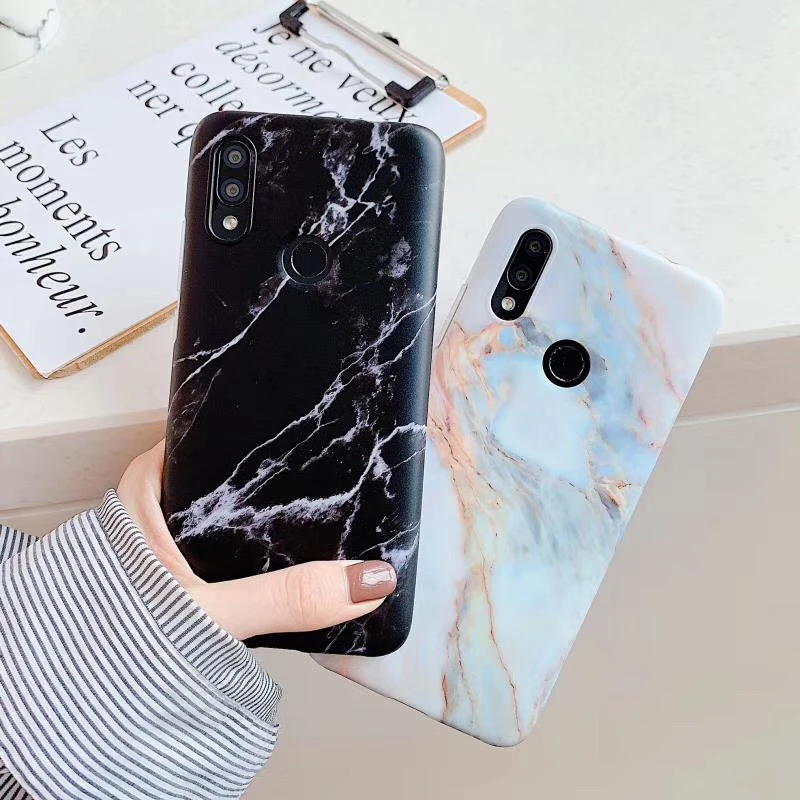 Чехлы для телефонов с мраморной текстурой для Redmi Note7 Note7Pro, классический каменный узор, матовый, мягкий, из ТПУ, чехол для Redmi 7, чехлы для задней панели