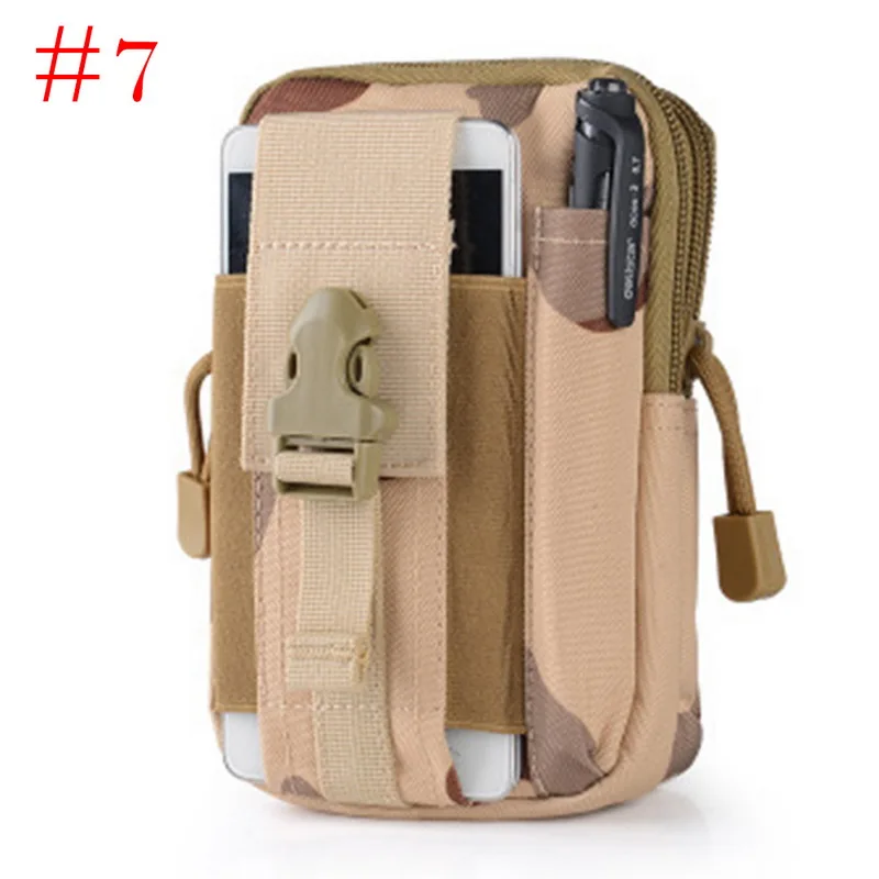 Мужская тактическая Сумка Molle, поясная сумка, маленький карман, военная поясная сумка, сумка для бега, сумка для путешествий, походная сумка, инструмент для улицы - Цвет: 7