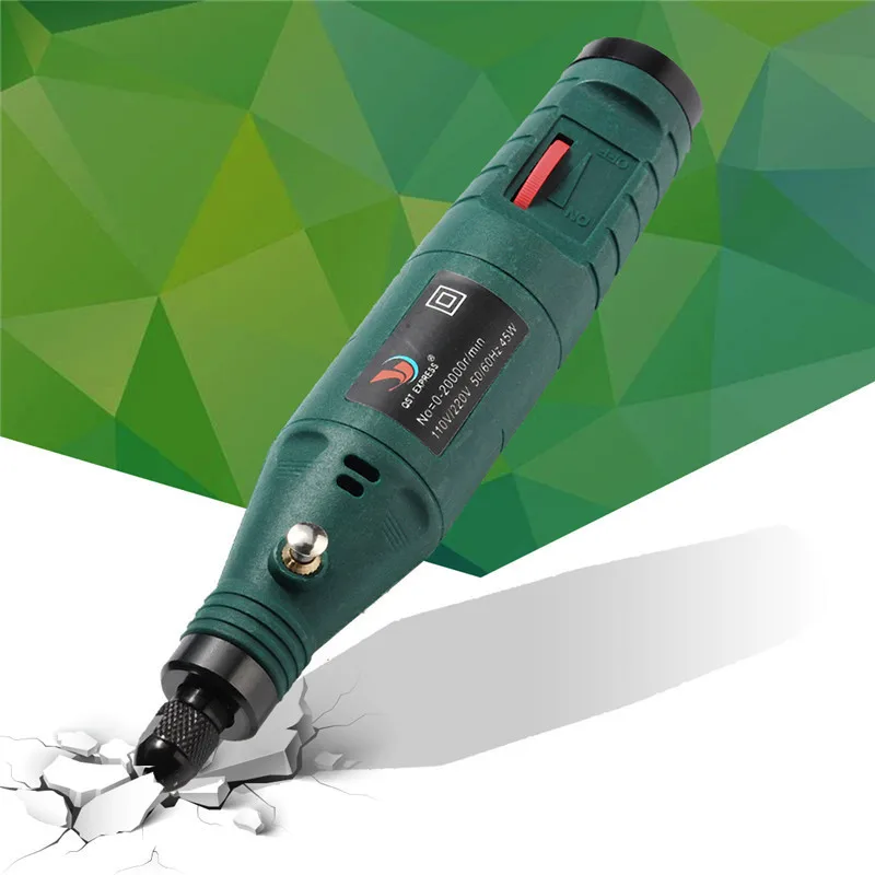 

12V Speed Small Electric Grinder Mini Electric Grinder Micro Grinding Machine Polishing Green Machine Engraving Sander Tool