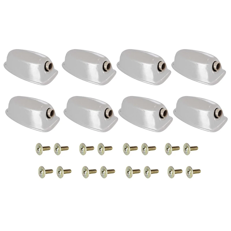 

Silver Metal Single End Tom Drum Lugs1.5cm Hole Diameter for Snare Drum Replacement Accessories