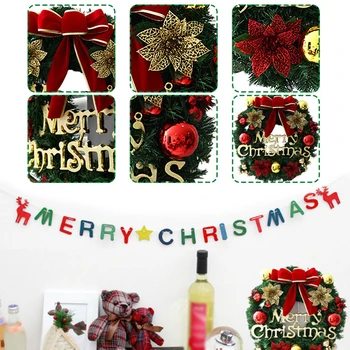 

Wall Door Hanging Christmas Wreath Decoration For Xmas Party Garland Ornament