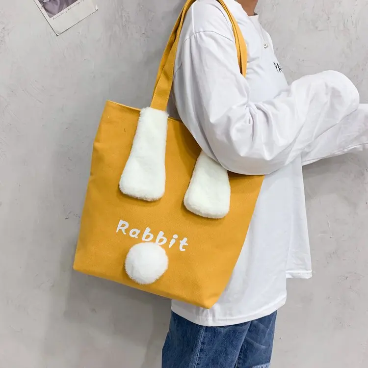 

INS Super Fire Canvas Big Bag Women's 2019 Autumn New Style Korean-style Portable Shoulder Bag Versatile Tote Bag Women's
