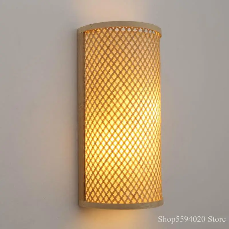 Настенные светильники для спальни современные бамбуковые настенные простые